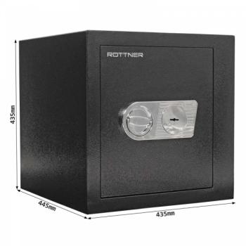 Rottner Kurzwaffentresor EN 1 Tank Doppelbartschloss schwarz S00348